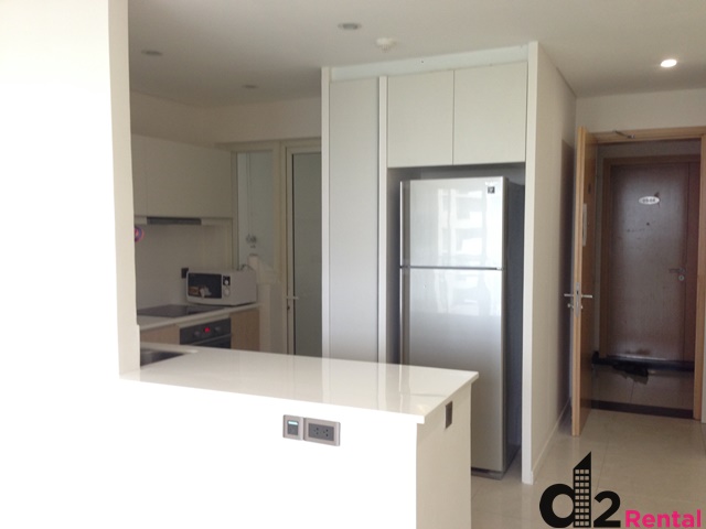 Open Kitchen, Pool View, 2 Beds apartment at The Estella